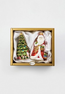 Набор елочных украшений Грай Дед Мороз с мишкой, Ёлка с подарками