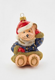 Елочная игрушка Грай Мишка-Санта с поднятой лапкой
