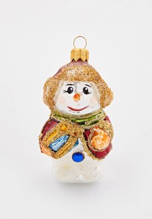 Елочная игрушка Грай Снеговик с подарком