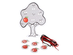 Пособие VoiceBook Веселые шнурочки Дерево и яблочки 00000411