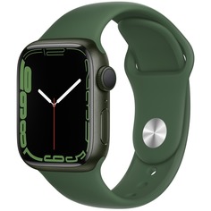 Смарт-часы Apple Watch Series 7 41 мм зелёный, спортивный ремешок