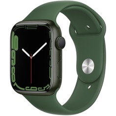 Смарт-часы Apple Watch Series 7 45 мм зелёный, спортивный ремешок