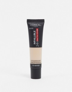 Матирующая тональная основа c SPF 18 LOreal Paris Infallible 24hr-Коричневый цвет L'Oreal