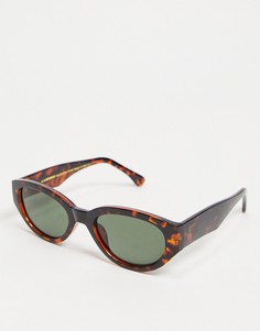 Круглые солнцезащитные очки унисекс расцветки «шершень» в стиле ретро A.Kjaerbede Winnie-Коричневый цвет