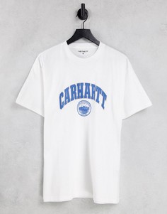 Белая футболка с надписью Carhartt WIP Berkeley-Белый