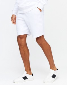 Белые трикотажные шорты New Look-Белый