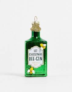 Елочная игрушка в форме бутылки джина Sass & Belle Christmas-Зеленый цвет