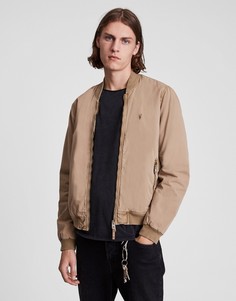 Серо-бежевый бомбер AllSaints Lows-Коричневый цвет