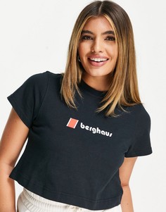 Черная укороченная футболка Berghaus-Черный цвет