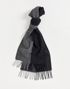 Серо-черный шарф из 100% шерсти Selected Homme-Разноцветный