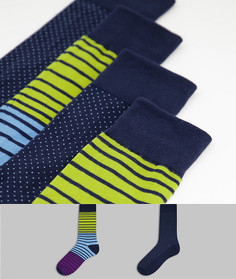 Набор из 2 пар носков с полосками синего и зеленого цветов GANT-Разноцветный