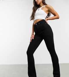 Расклешенные моделирующие джинсы черного цвета с завышенной талией ASOS DESIGN Tall-Черный