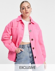 Розовая куртка-рубашка Reclaimed Vintage Inspired-Розовый цвет