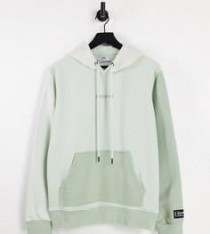 Худи зеленого цвета в стиле колор блок Sixth June – эксклюзивно для ASOS-Зеленый цвет