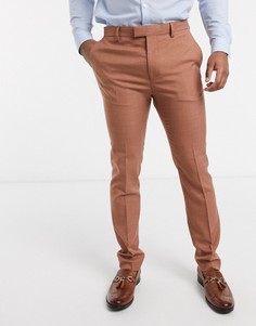 Бежевые зауженные брюки Topman-Коричневый цвет