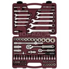 Набор слесарных инструментов Thorvik, UTS0082/12, 1/2", 1/4", кейс, 82 предмета