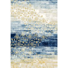 Ковер Silvano Вселенная 217171A синий прямоугольный, 0.8х1.5 м