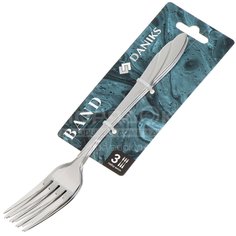 Вилка нержавеющая сталь, 3 предмета, столовая, Daniks, Band
