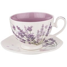 Набор чайный фарфор, 2 предмета, на 1 персону, 240 мл, Lefard, Blossom, 165-509, белый