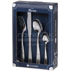 Набор столовых приборов нержавеющая сталь, 23 предмета, Daniks, Bern