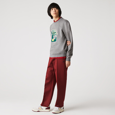 Мужская флисовая толстовка Lacoste с надписью Pennants L Badge