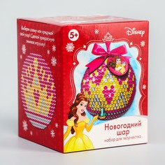 Новогодний ёлочный шар принцессы: белла с пайетками Disney