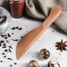 Нож деревянный, для масла, 20 см, массив бука Доброе дерево