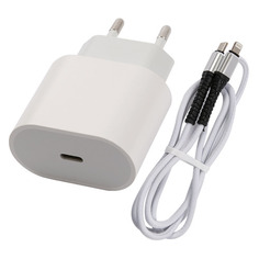 Сетевое зарядное устройство Redline PD1-5A, USB type-C, 8-pin Lightning (Apple), 3A, белый [ут000027297]