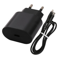 Сетевое зарядное устройство Redline PD1-3A, USB type-C, 8-pin Lightning (Apple), 3A, черный [ут000027296]