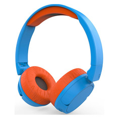Гарнитура HIPER Lucky ZTX5, 3.5 мм/Bluetooth, накладные, голубой/оранжевый [htw-ztx5]