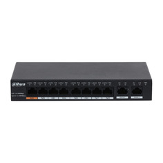 Коммутатор Dahua DH-PFS3010-8GT-96 10G 7PoE+ 96W неуправляемый