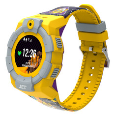 Смарт-часы JET Kid Transformers, 50мм, 1.44", желтый/серый / желтый/серый [bumblebee]