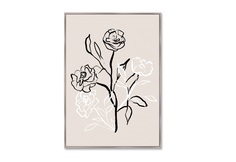 Репродукция картины на холсте no words needed, just roses, no1 (картины в квартиру) бежевый 75x105 см.