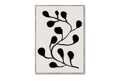 Репродукция картины на холсте branches in color, no9 (картины в квартиру) бежевый 75x105 см.