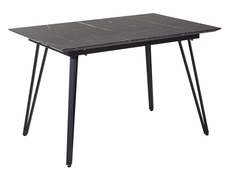Стол avanti new раскладной 120-160см графит (bradexhome) черный 120x75x80 см.