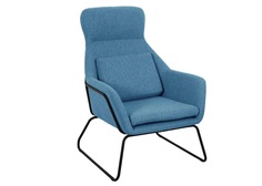 Кресло archie синий (bradexhome) синий 73x102x80 см.