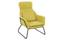 Кресло archie горчичный (bradexhome) желтый 73x102x80 см.
