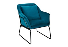 Кресло alex тёмно-бирюзовый (bradexhome) синий 68x78x81 см.