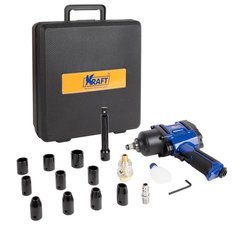 Ударный гайковерт Kraft KT 707007 (черный, синий)