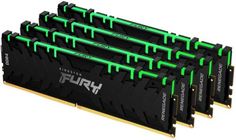 Модуль памяти DDR4 64GB (4*16GB) Kingston FURY KF436C16RB1AK4/64 Renegade RGB 3600MHz CL16 2RX8 1.35V 288-pin 8Gbit