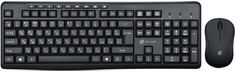 Клавиатура и мышь Wireless Oklick 225M клав: цвет черный, мышь: цвет черный, USB беспроводная, multimedia