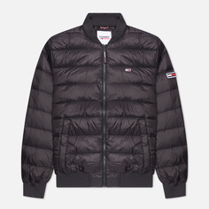 Мужская куртка бомбер Tommy Jeans Light Down Quilted, цвет чёрный