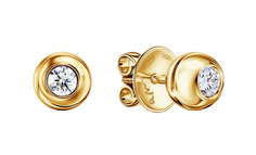 Золотые серьги Арт-Модерн