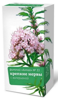 Алтайский кедр чай Алтай №33 Крепкие нервы с валерианой ф/п 2 г №20