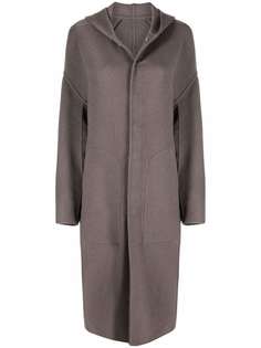 Rick Owens кашемировое пальто с капюшоном