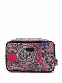 ETRO косметичка с принтом пейсли и логотипом
