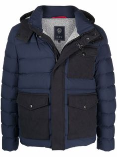 Fay пуховик в двух тонах