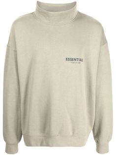 FEAR OF GOD ESSENTIALS толстовка с высоким воротником и логотипом