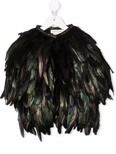 Andorine пальто миди с перьями