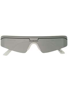 Balenciaga Eyewear солнцезащитные очки в прямоугольной оправе с логотипом